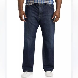 Nautica Jean Classic Dark Blue Wash Relax Five Pocket M 36x34 Cotton Brad Pocket